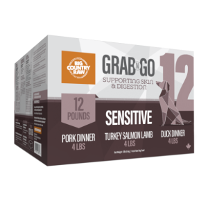 Grab n Go Sensitive 12lb 1lb Package pork dinner, duck dinner, turkey salmon lamb recipe