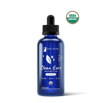 Kin + Kind Clean Ears - All Natural Leave In Solution for Dogs