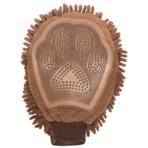 Dirty Dog Grooming Mitt - Brown