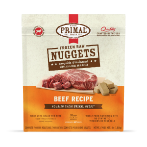Primal Dog Frozen Raw Nuggets Beef