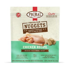 Primal Dog Frozen Raw Nuggets - Chicken Recipe