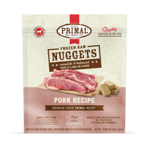 Primal Dog Frozen Raw Nuggets Pork