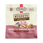 Primal Dog Freeze Dried Raw Nuggets Turkey Sardine