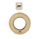 Natural Leather Ring Toy 7"