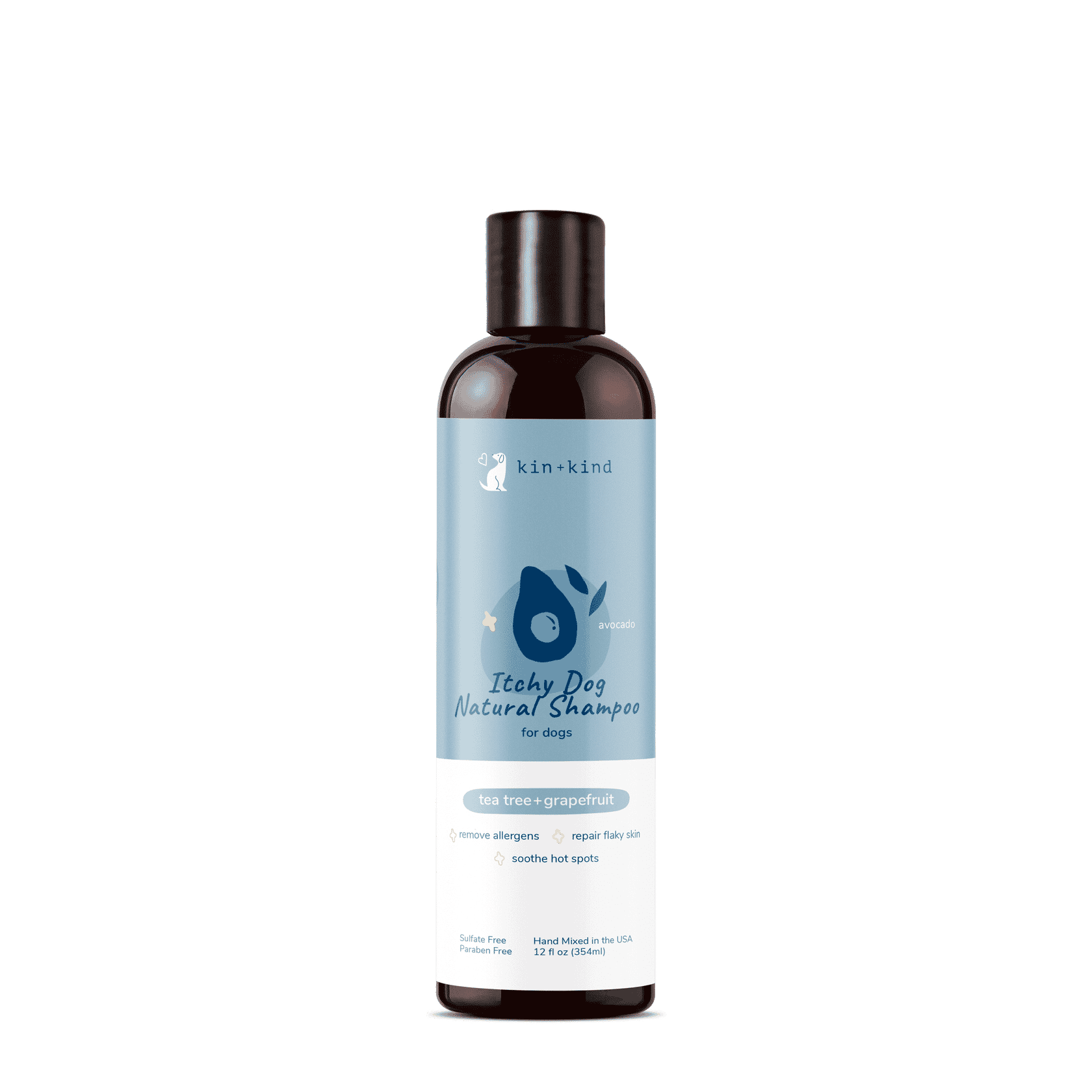 Kin + Kind - Itchy Dog Natural Shampoo - Tea Tree & Grapefruit Itchy Dog Shampoo (Tea Tree+Grapefruit) - Image 1