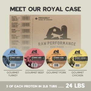 Raw Performance Royal Case 24lbs Raw Food for Dogs and Cats
