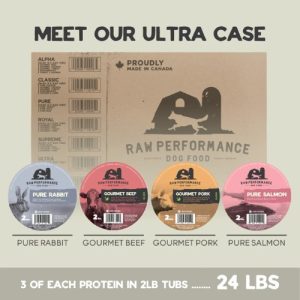Raw Performance Ultra Case 24lbs Raw Food for Dogs and Cats