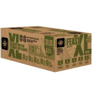 Big Country Raw Food for Dogs XL Box Feast - Turkey, Beef, Lamb, Pork, Duck