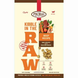 Primal Kibble In The Raw Beef Recipe Dog 1.5lb