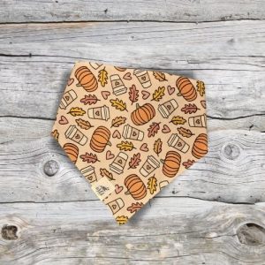 Fall bandana pumpkin spice latte Halloween