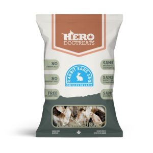 Hero Dog Treats Dehydrated Rabbit Ears
