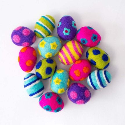 Karma Cat Easter Wool Ball Cat Toy Natural Wool