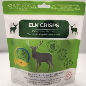 B&T Elk Crisps Treat Dehydrated Treat Single Ingredient Allergy