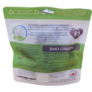 B&T Emu Crisps Treat Dehydrated Treat Single Ingredient Allergy