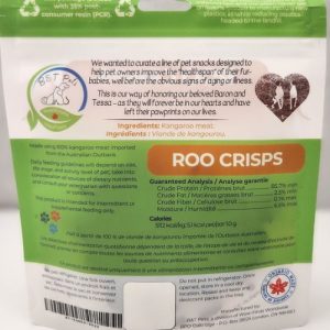 B&T Kangaroo Crisps Treat Dehydrated Treat Single Ingredient Allergy