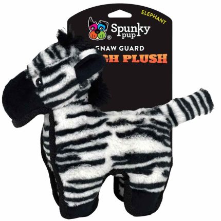 Spunky Pup Zebra Durable triple-layered, double-stitched Squeaker