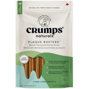 Crumps Plaque Busters Bacon Oyster Shell Dental Chew