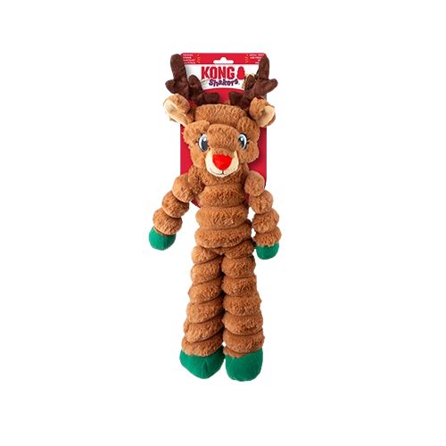 Kong Shakerz Reindeer Kong Shakers Reindeer XL dog toy, squeak, crinkle toy, holiday Christmas