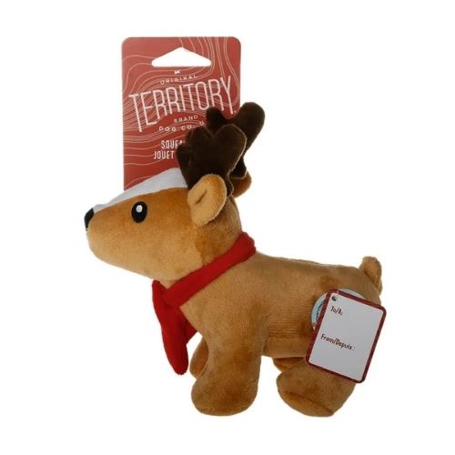 Original Territory Plush Reindeer Original Territory Plush Reindeer Squeaky Holiday Toy