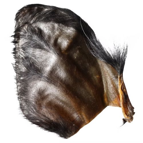 Burgham - Water Buffalo Ear Water Buffalo Ear with hair digestion fiber chew dehydrated snack treat