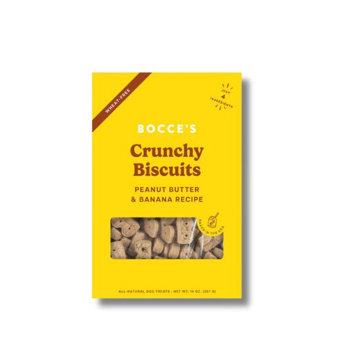 Bocce's Bakery - Crunchy Biscuits - PB&B Bocce's Bakery Peanut Butter & Banana, limited ingredient, treat