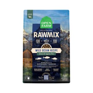 Open Farm Rawmix Wild Ocean Fish Herring Haddock Salmon Seasonal Bone Broth Coated